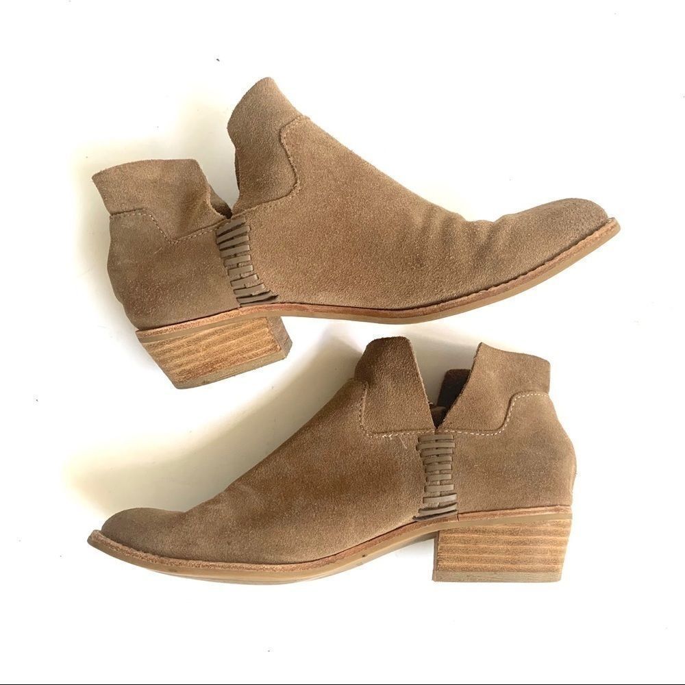 DOLCE VITA SUEDE SLIP ON BOOTIES ANKLE BOOTS